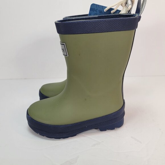 NWT Hatley Kids Classic Matte Rain Boots Green Size 7T - Picture 4 of 10